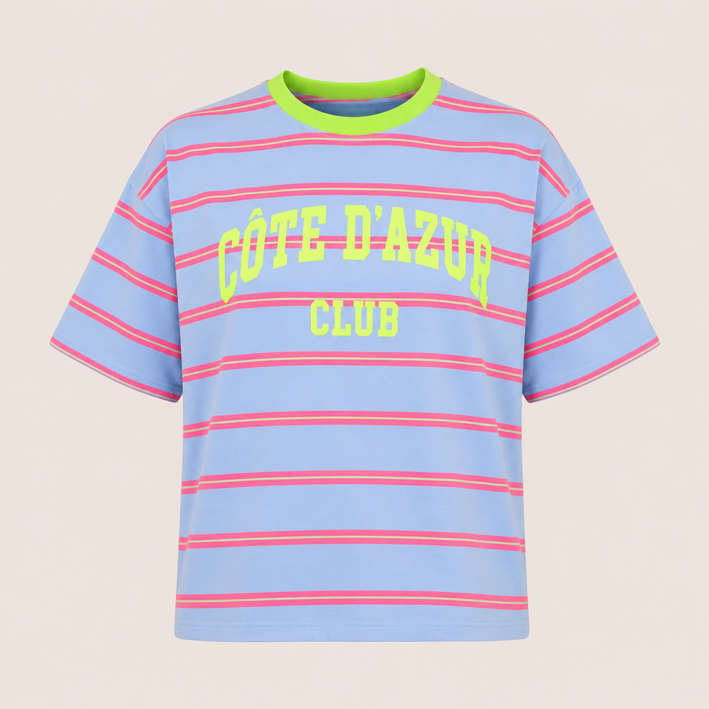 Côte d’Azur Club Tee - neongroen