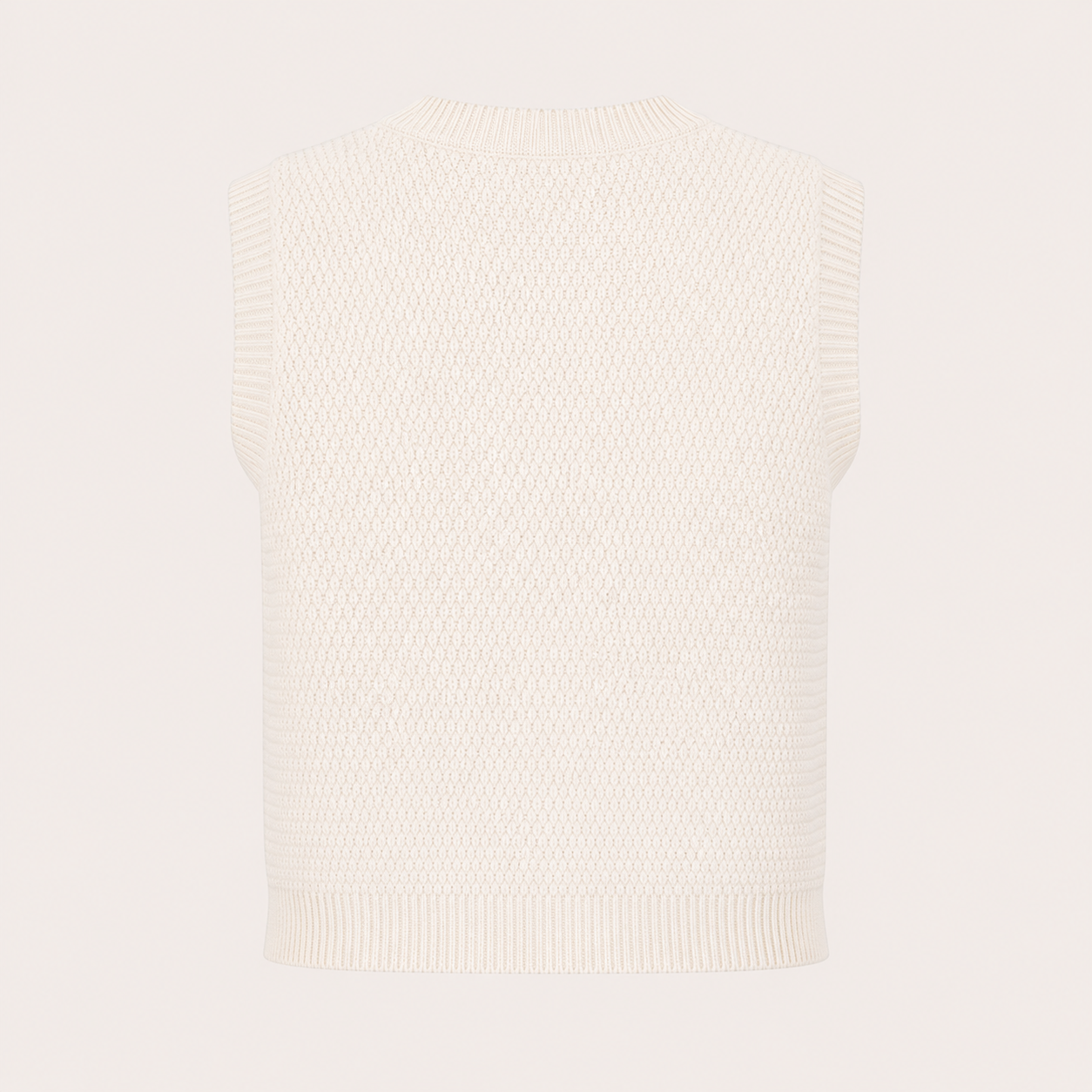 Seaside Knit Gilet – Off White