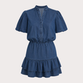 Denim Ruffle Dress