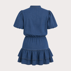 Denim Ruffle Dress