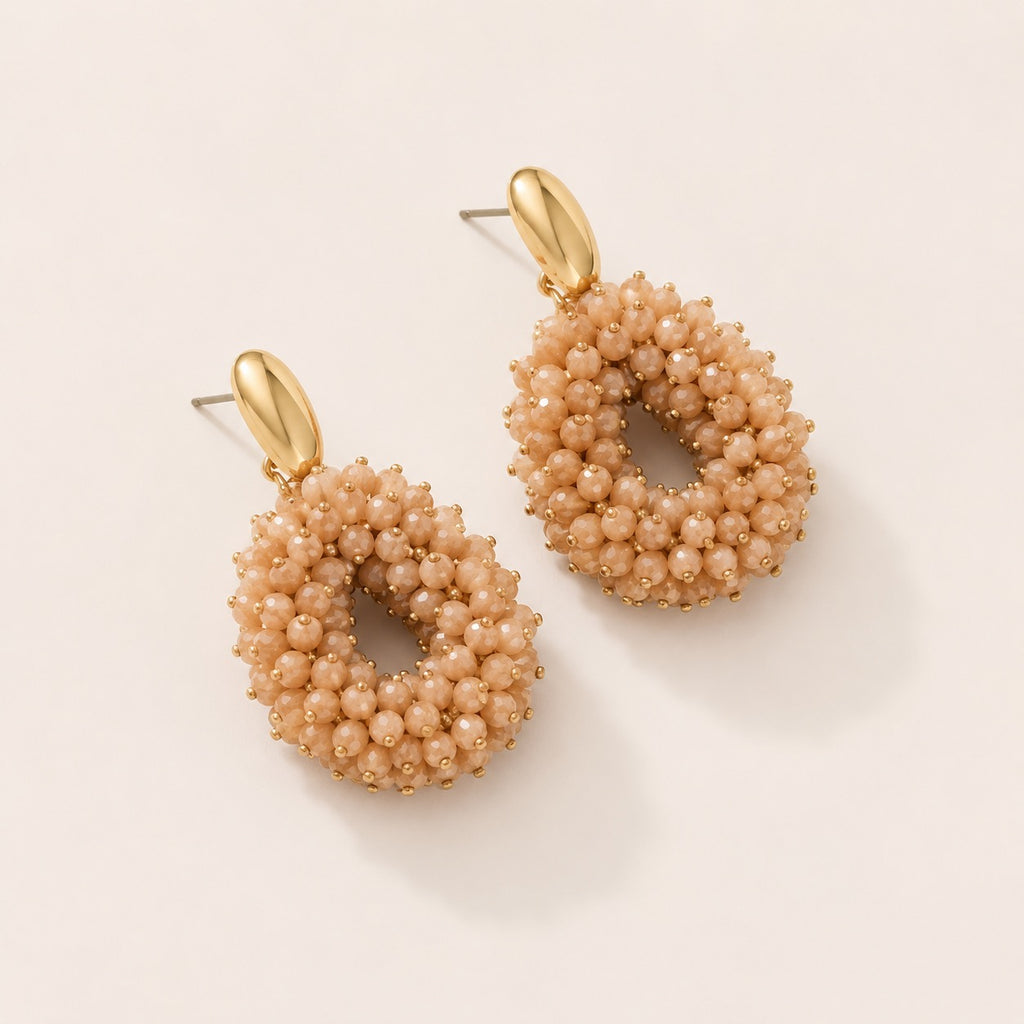 Beaded Hoop Oorbellen