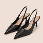 Metallic Slingback Pumps