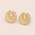 Hammered Gold Hoop Oorbellen