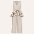 Linnen Ruffle Set