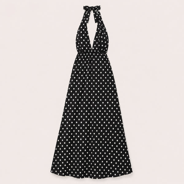 Polka Dot Maxi Dress