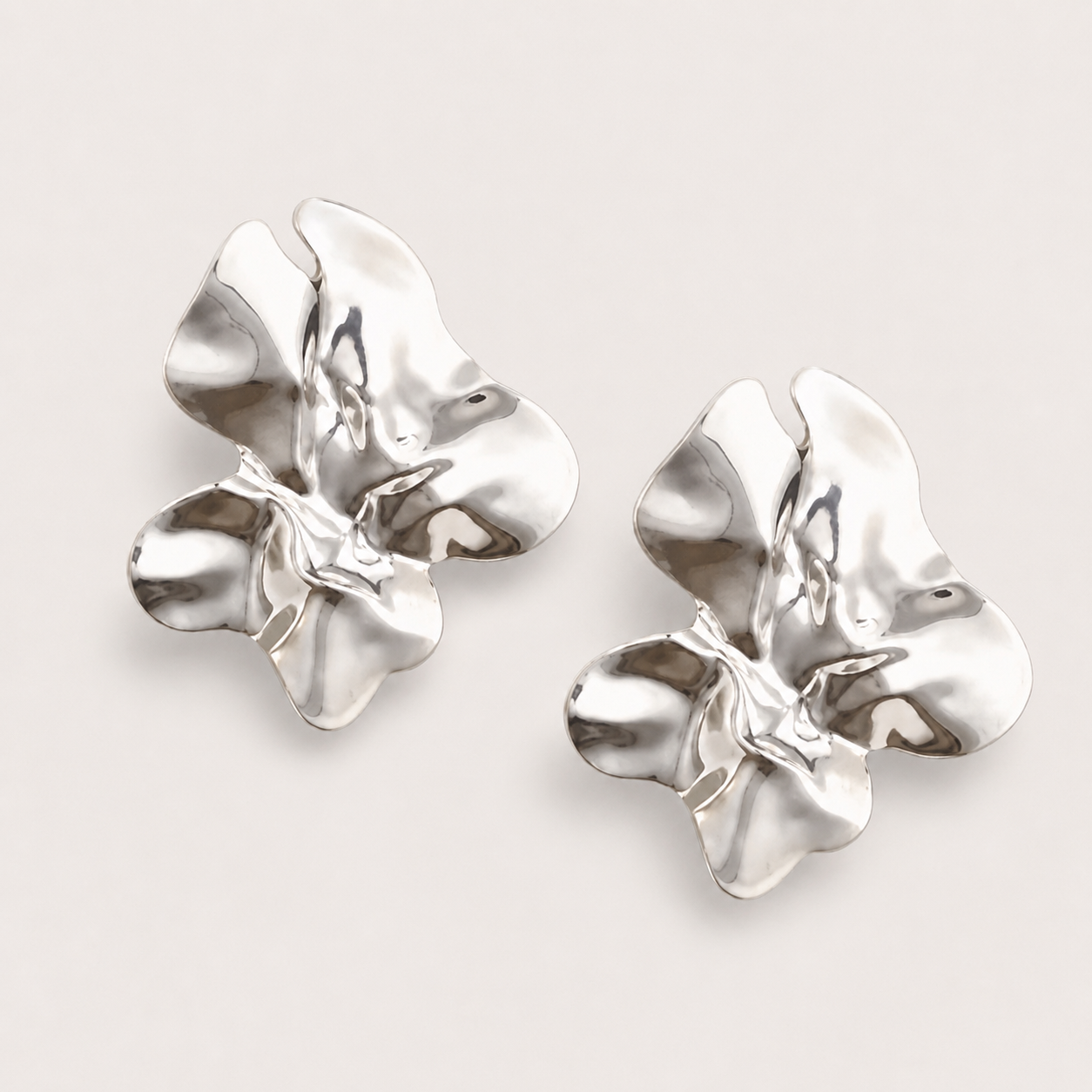 Silver Bloom Earrings