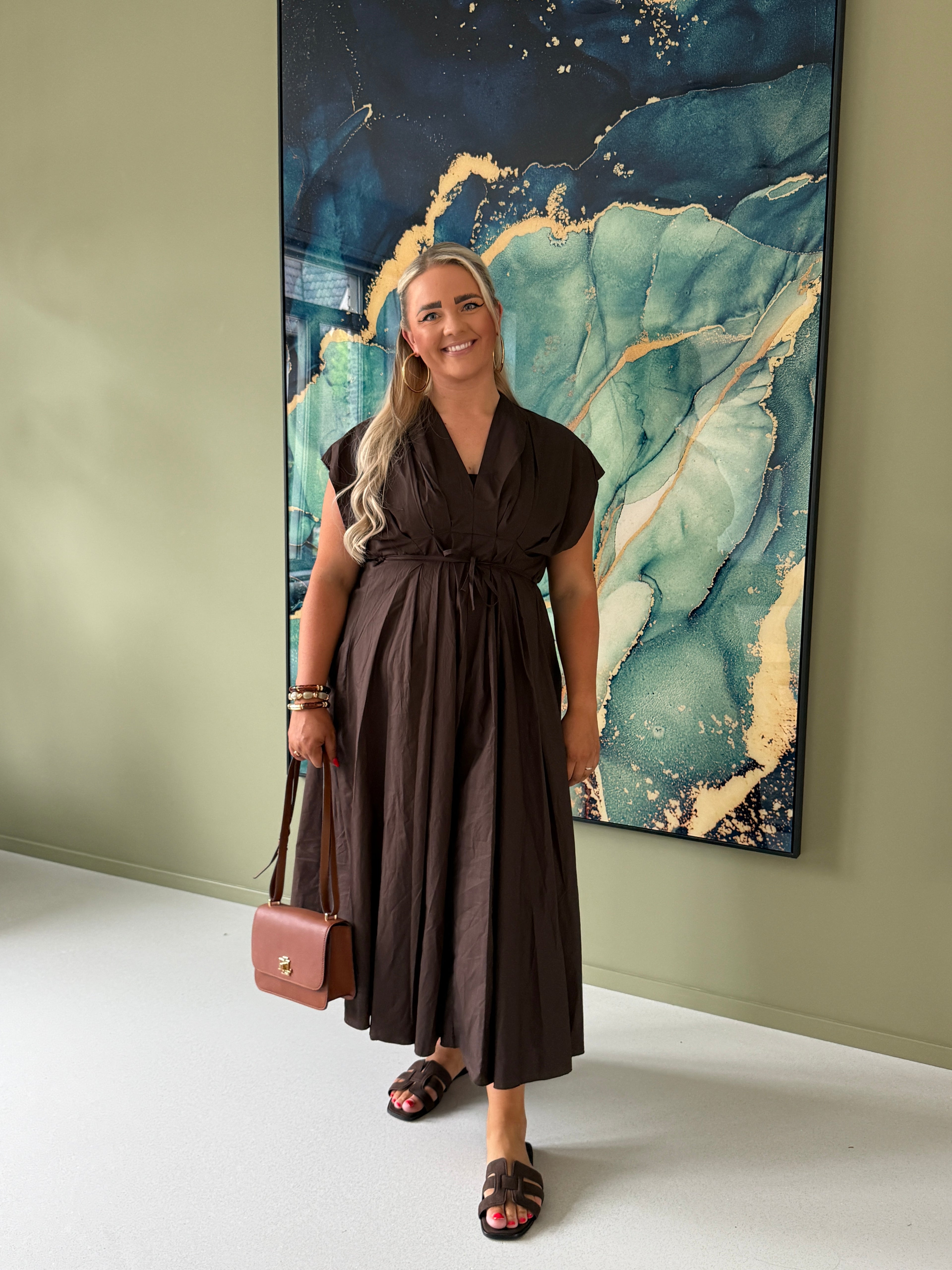 Chocolade Maxi Jurk