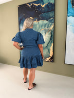 Denim Ruffle Dress