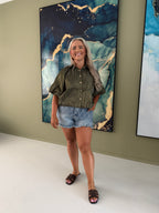 Olive Glow Blouse