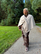 Cozy Wrap Poncho - beige