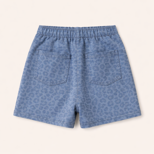 Cheetah Denim Short