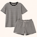 Stripe Set Bruin/Wit