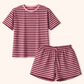 Stripe Set Roze/Bordeaux