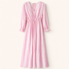 Darling Maxi Dress - Roze/Wit