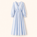 Darling Maxi Dress - Blauw/Wit