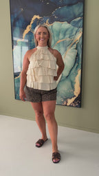 Ruffle Halter Top